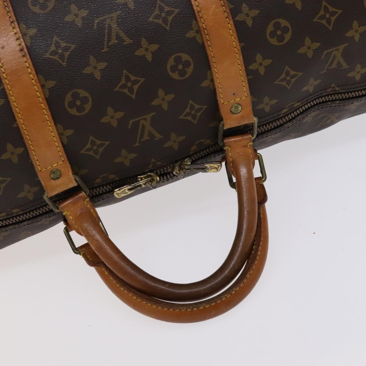 LOUIS VUITTON Monogram Keepall Bandouliere 60 Boston Bag M41412 LV Auth 112663