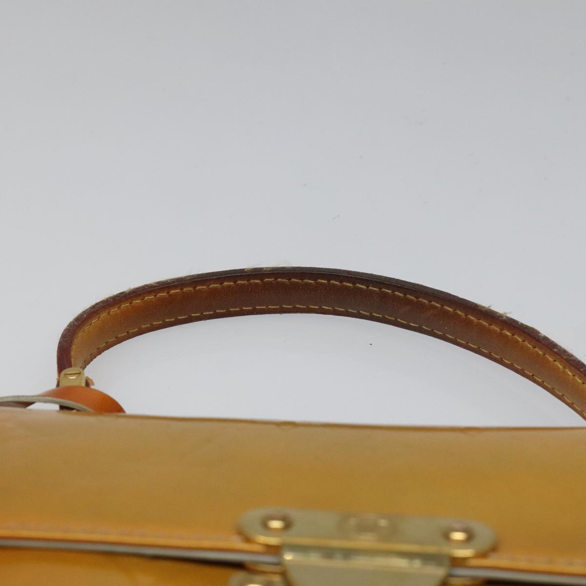 LOUIS VUITTON Monogram Vernis Spring Street Hand Bag Gris M91029 LV Auth 112709