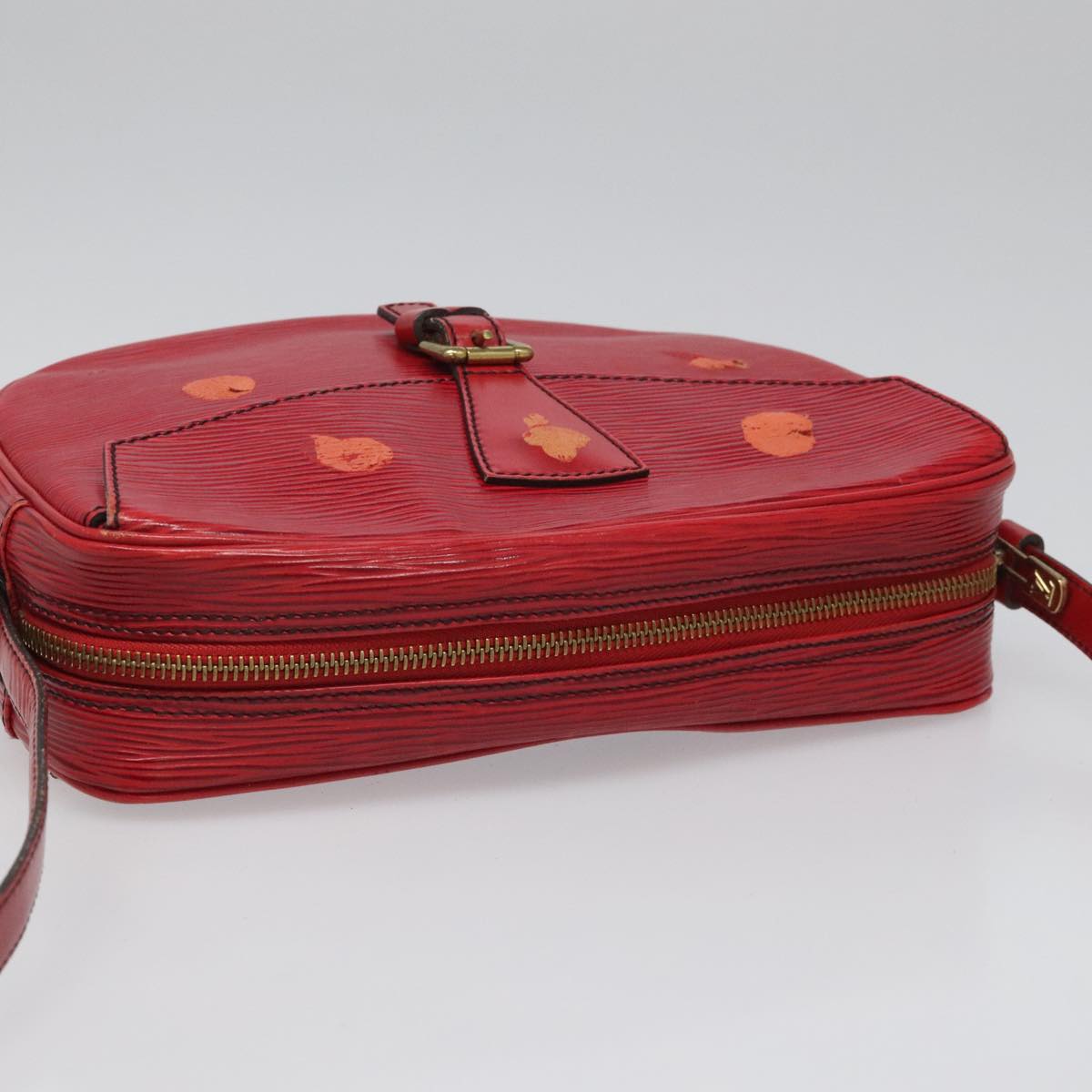 LOUIS VUITTON Epi Jeune Fille MM Shoulder Bag Red M52157 LV Auth 112739