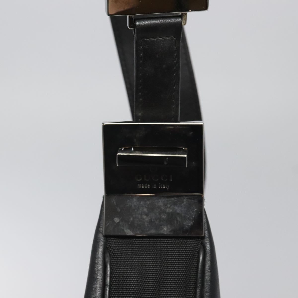 GUCCI Shoulder Bag Leather Black 001 3341 3444 Auth 112769