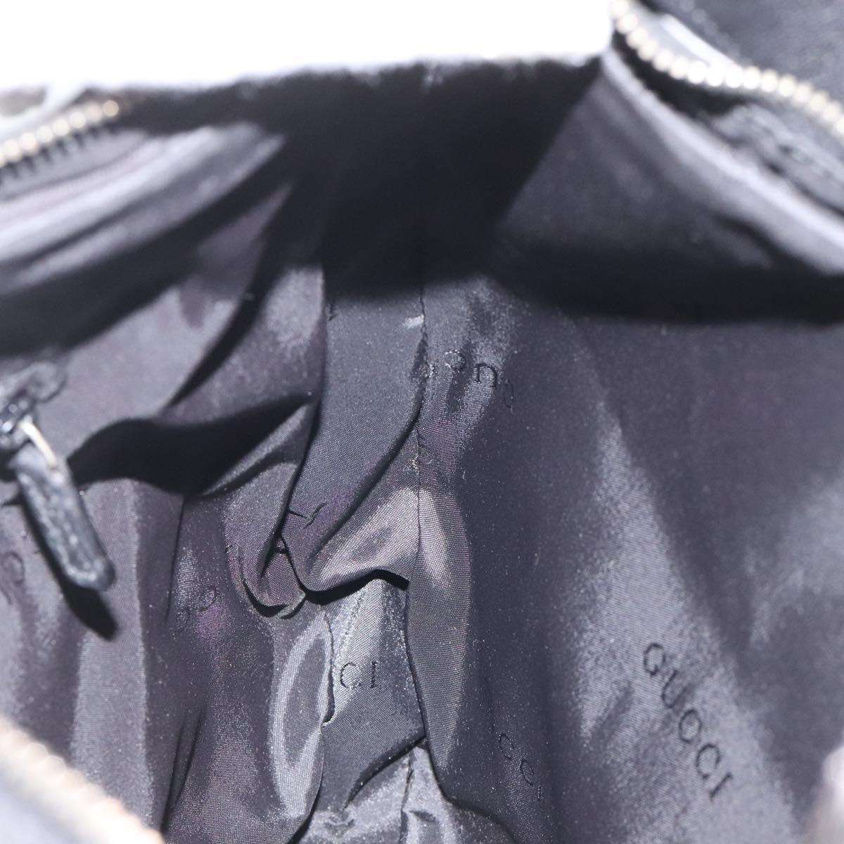 GUCCI Shoulder Bag Leather Black 001 3341 3444 Auth 112769