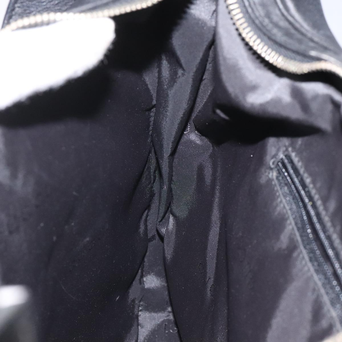 GUCCI Shoulder Bag Leather Black 001 3341 3444 Auth 112769