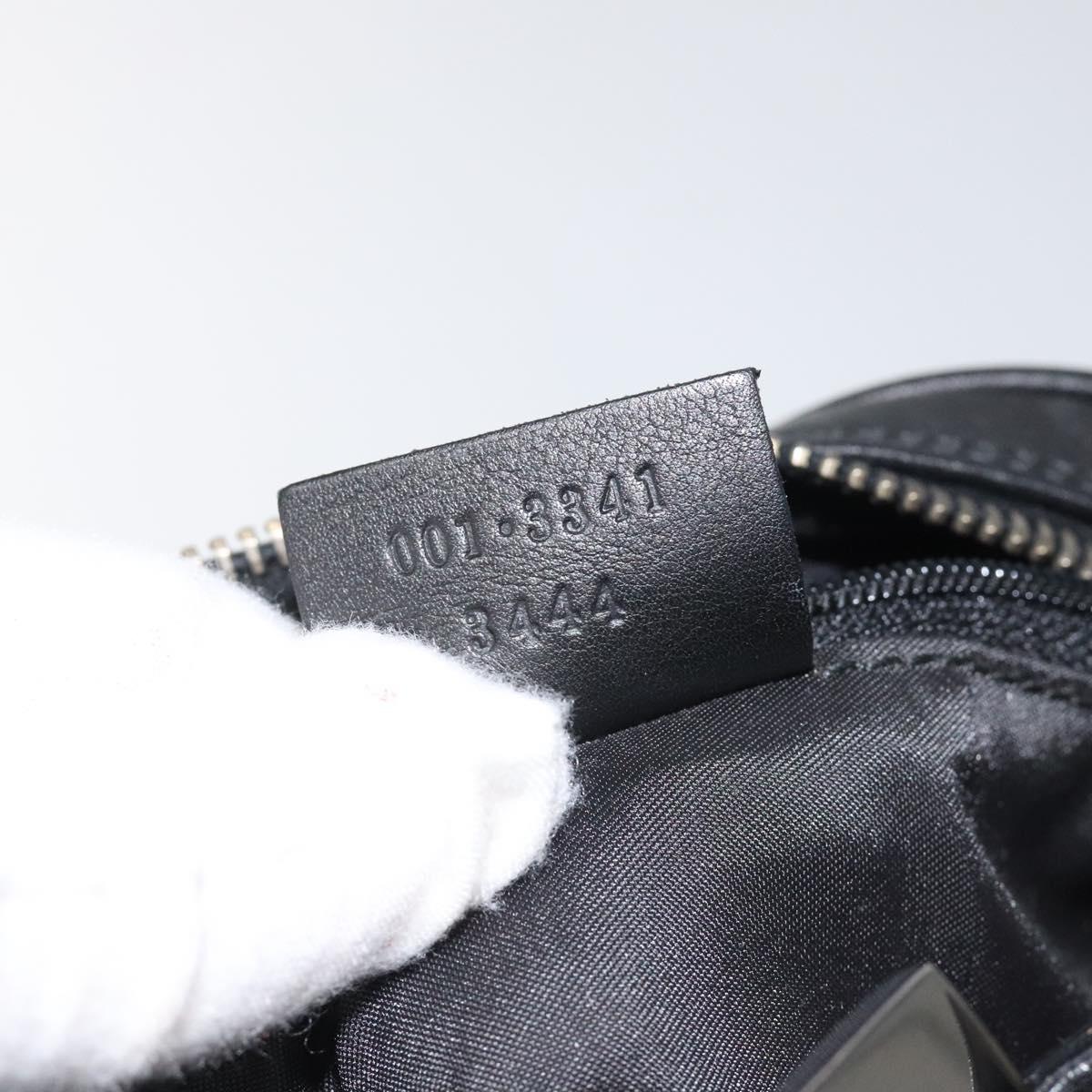 GUCCI Shoulder Bag Leather Black 001 3341 3444 Auth 112769