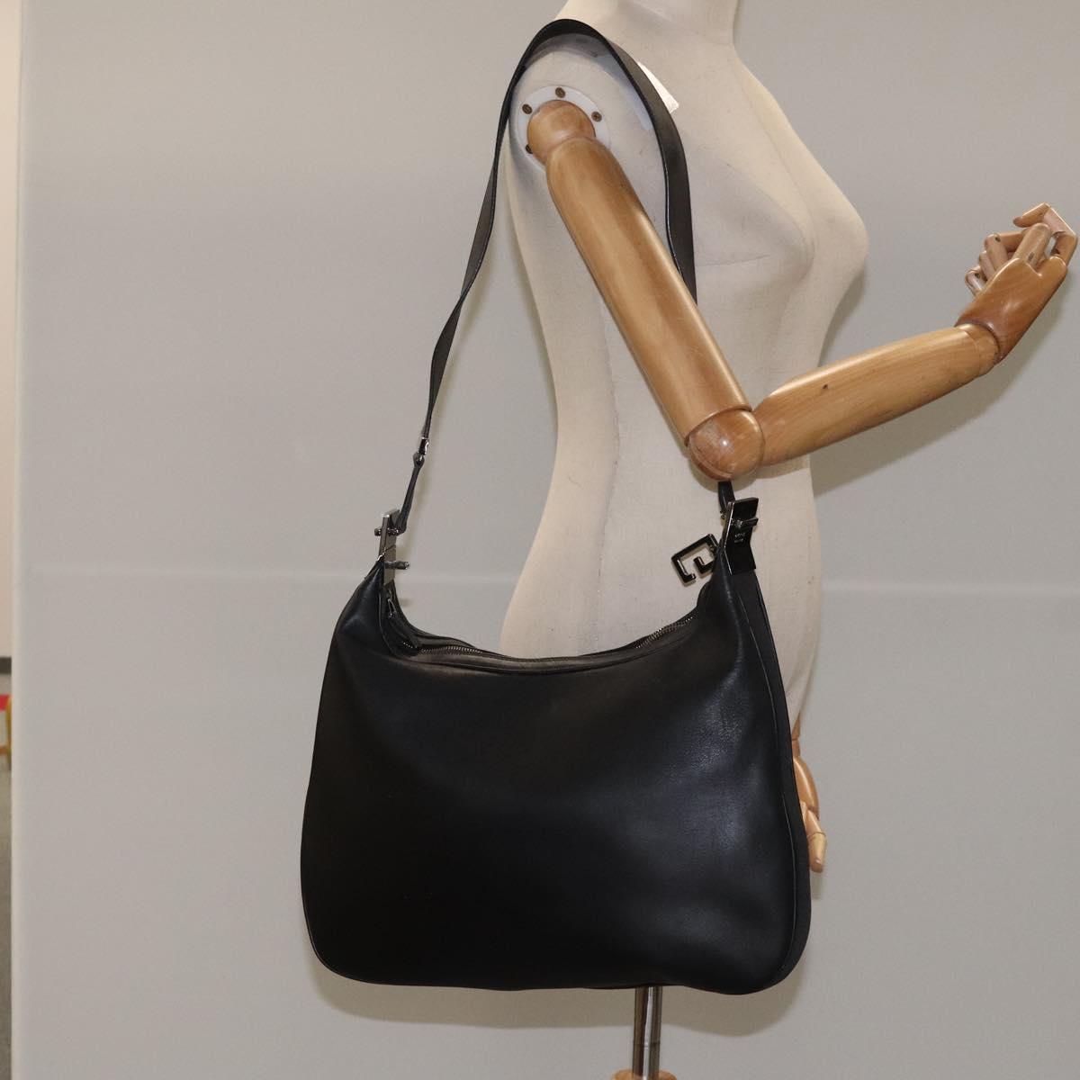 GUCCI Shoulder Bag Leather Black 001 3341 3444 Auth 112769