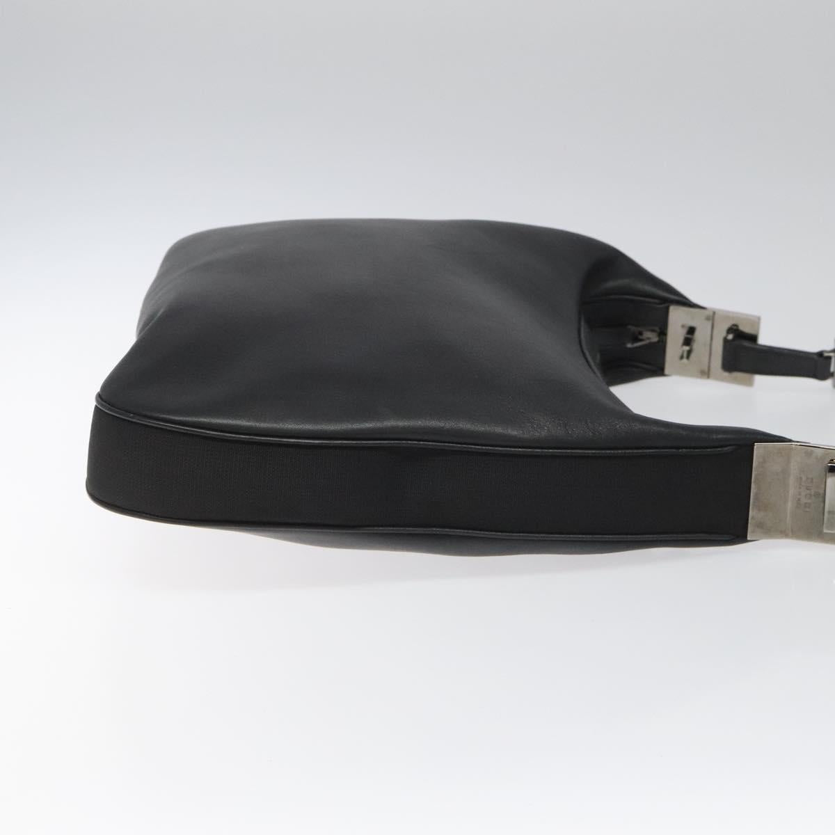 GUCCI Shoulder Bag Leather Black 001 3341 3444 Auth 112769