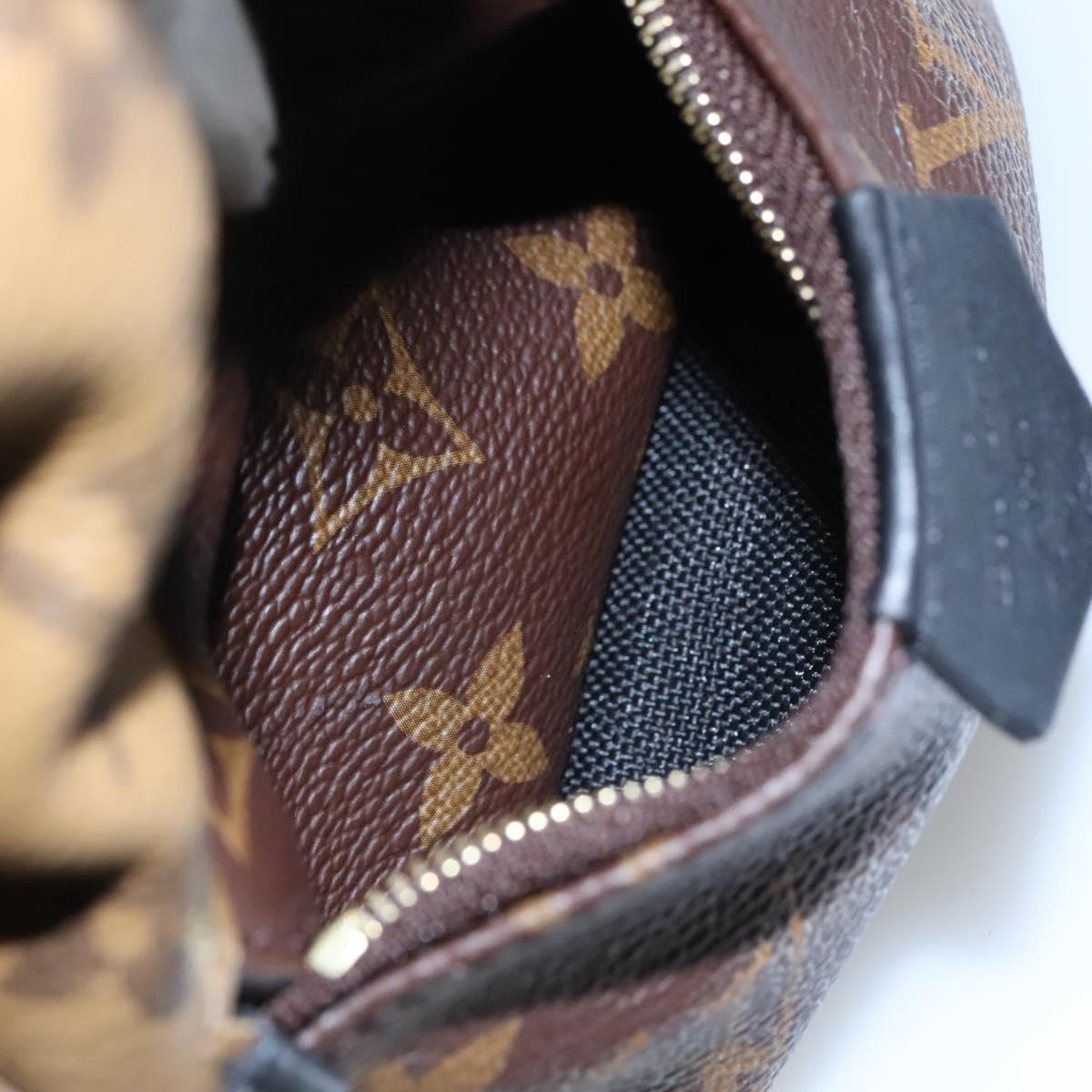 LOUIS VUITTON Monogram Reverse Palm Springs Mini Backpack M42411 LV Auth 112894