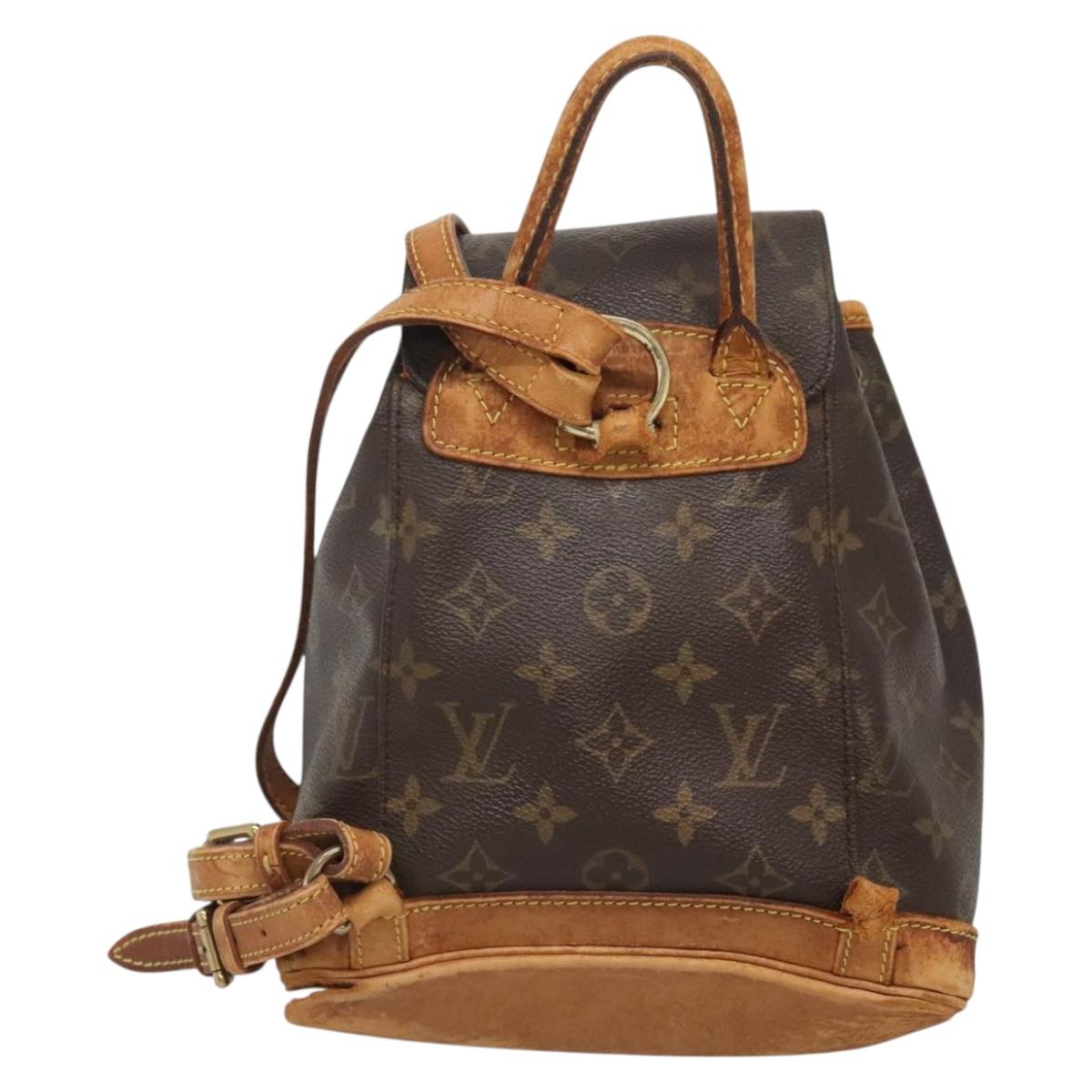 LOUIS VUITTON Monogram Montsouris PM Backpack M51137 LV Auth 112901