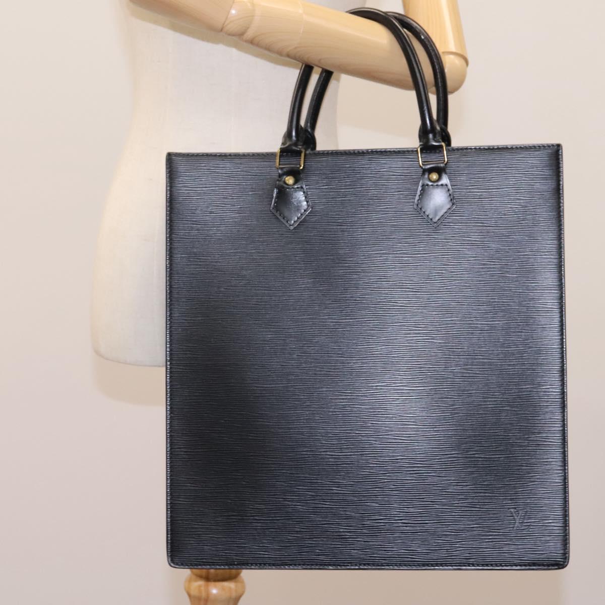 LOUIS VUITTON Epi Sac Plat Hand Bag Black M59082 LV Auth 112912