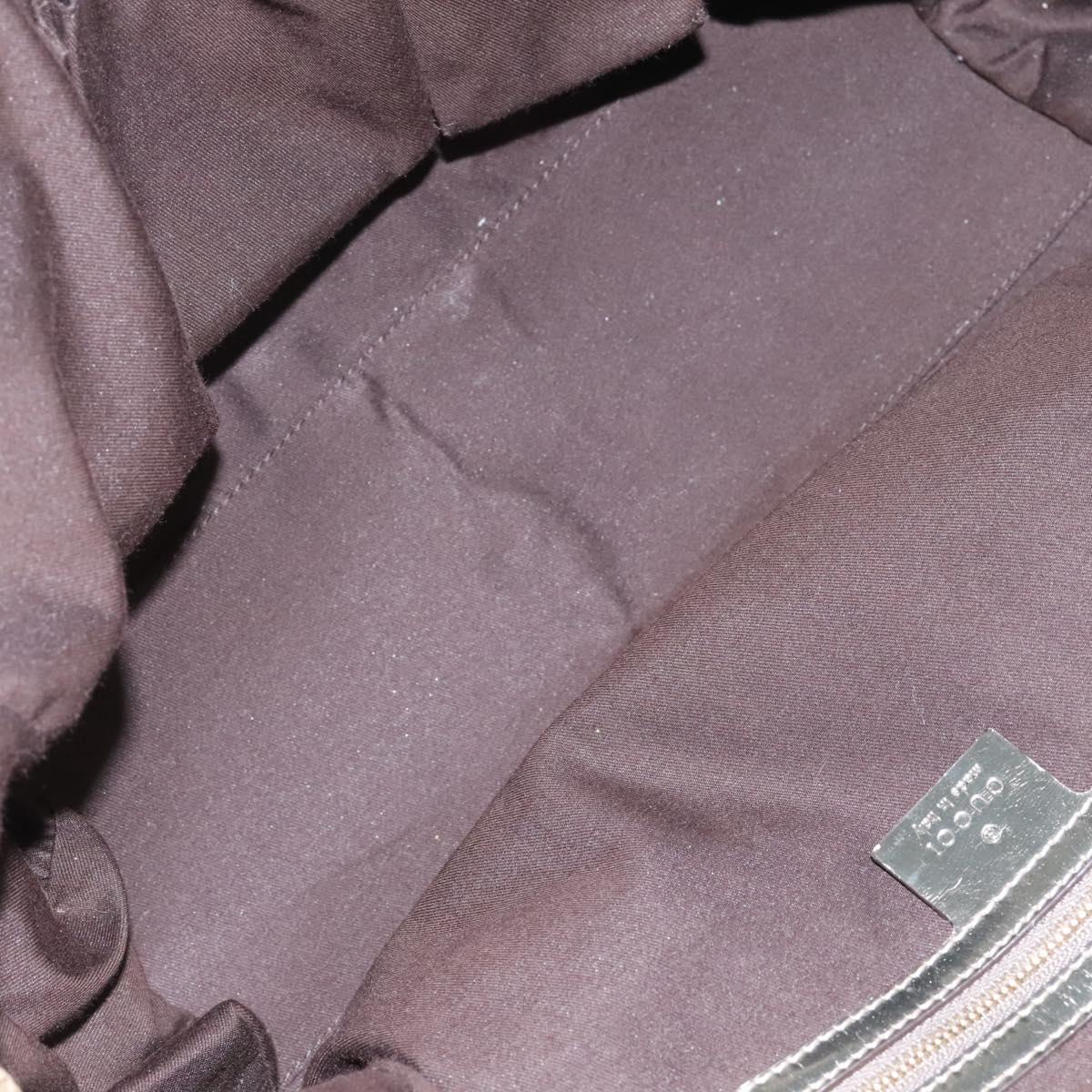 GUCCI Bamboo GG Canvas Hand Bag 2way Beige Auth 112922