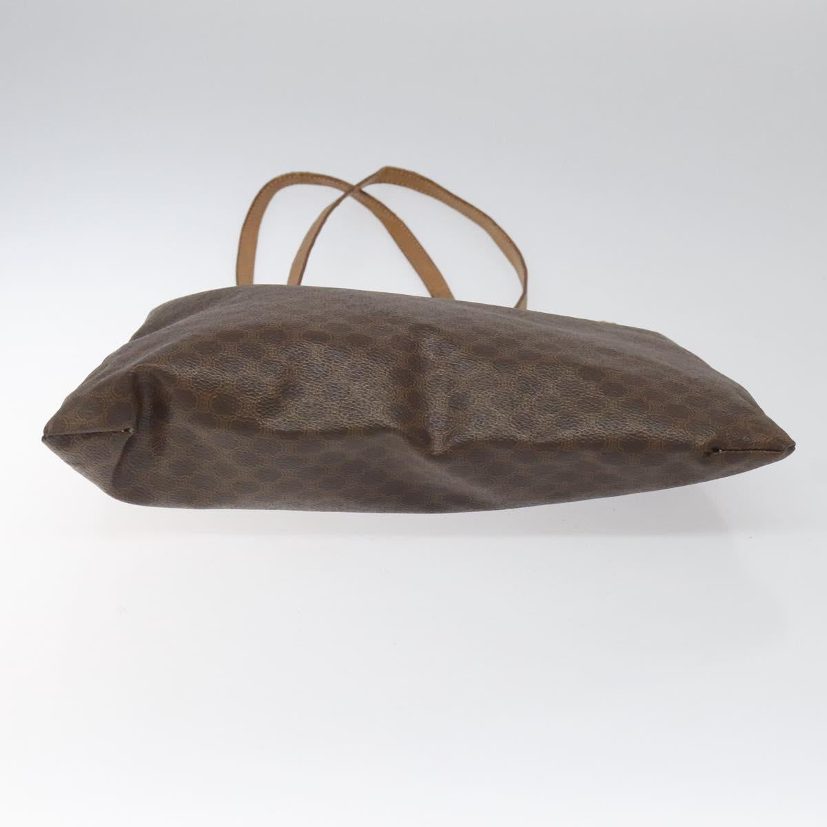 CELINE Macadam Canvas Tote Bag PVC Brown Auth 112928