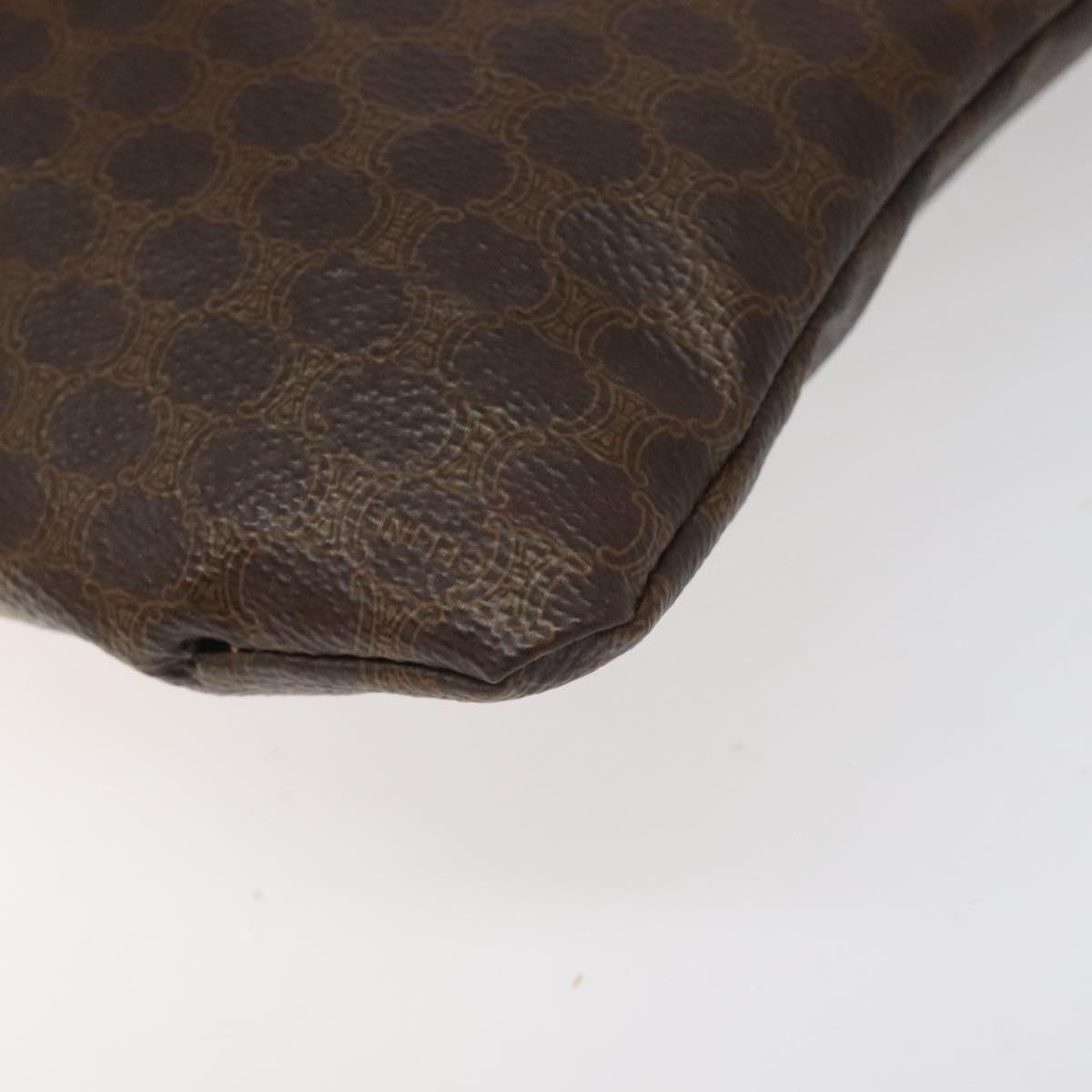 CELINE Macadam Canvas Tote Bag PVC Brown Auth 112928