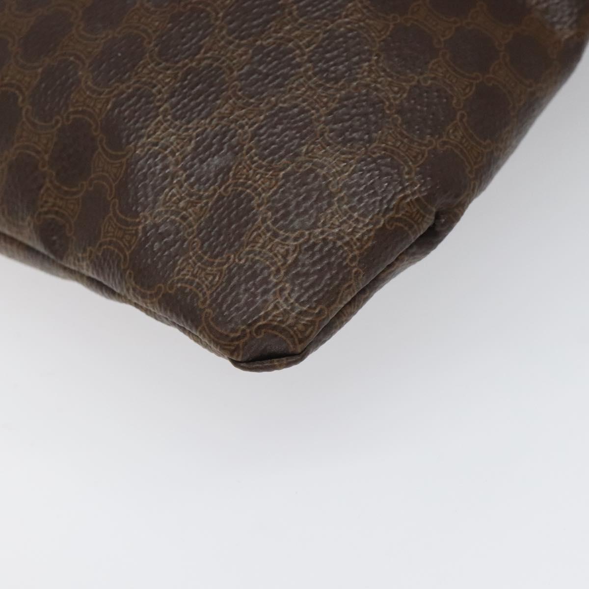 CELINE Macadam Canvas Tote Bag PVC Brown Auth 112928