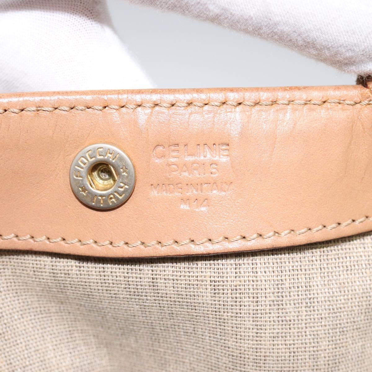 CELINE Macadam Canvas Tote Bag PVC Brown Auth 112928