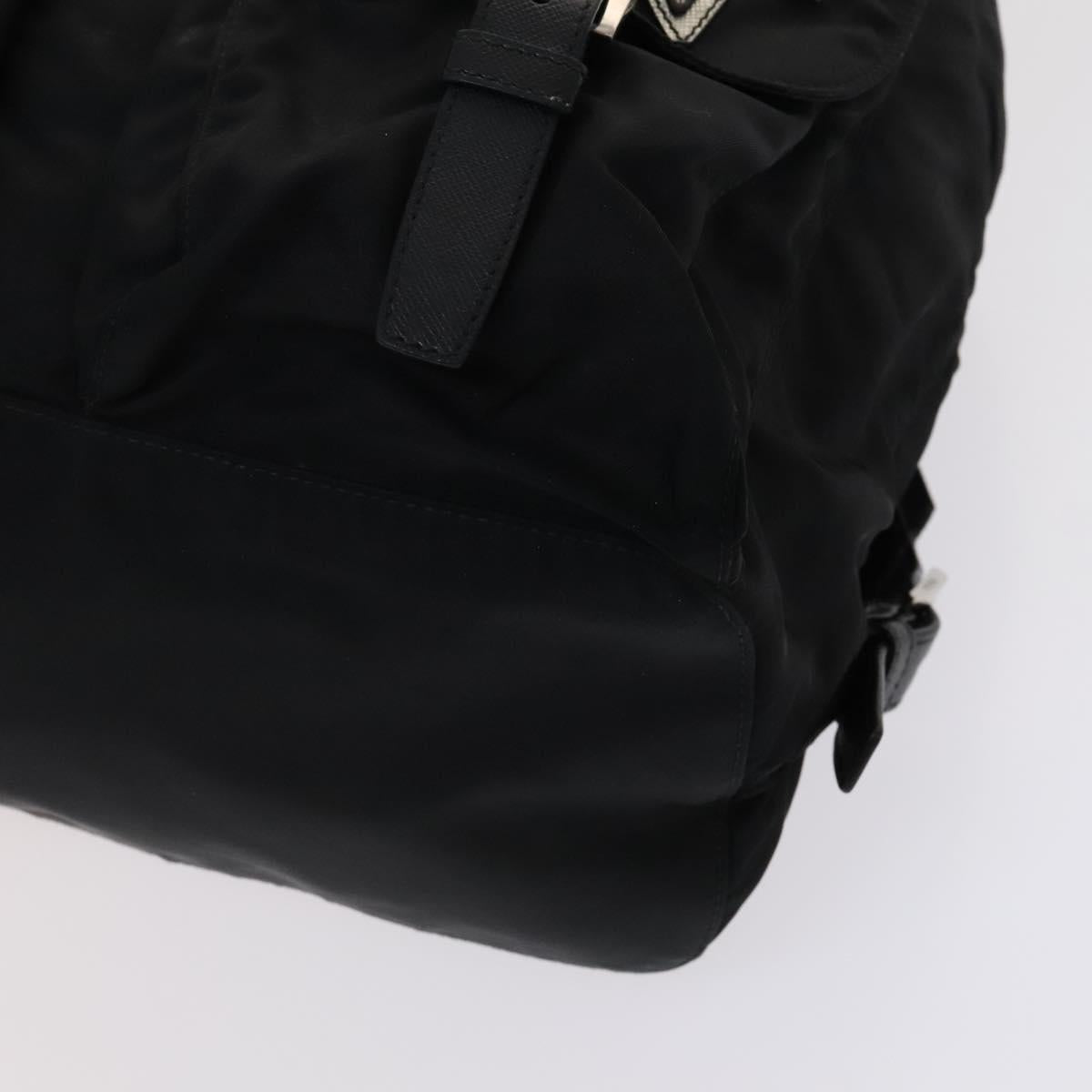 PRADA Backpack Nylon Black Auth 112941V