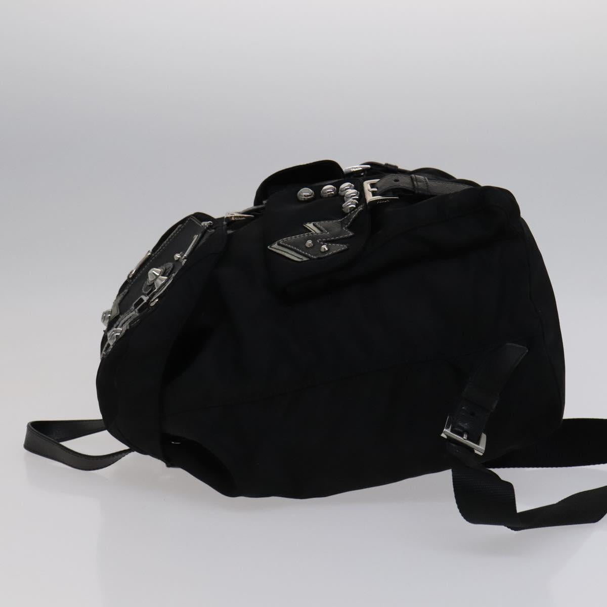 PRADA Backpack Nylon Black Auth 112941V