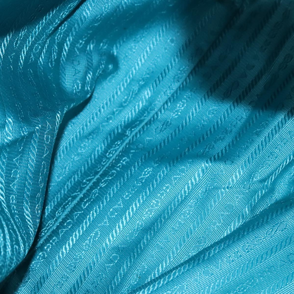 PRADA Hand Bag Nylon Green Auth 112942