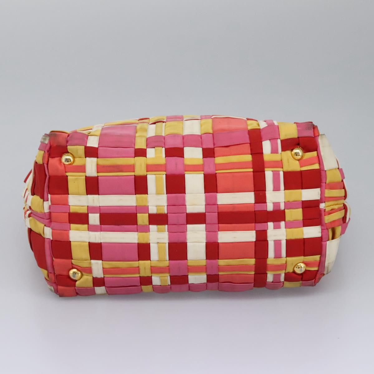 PRADA Hand Bag Nylon 2way Red Auth 112943