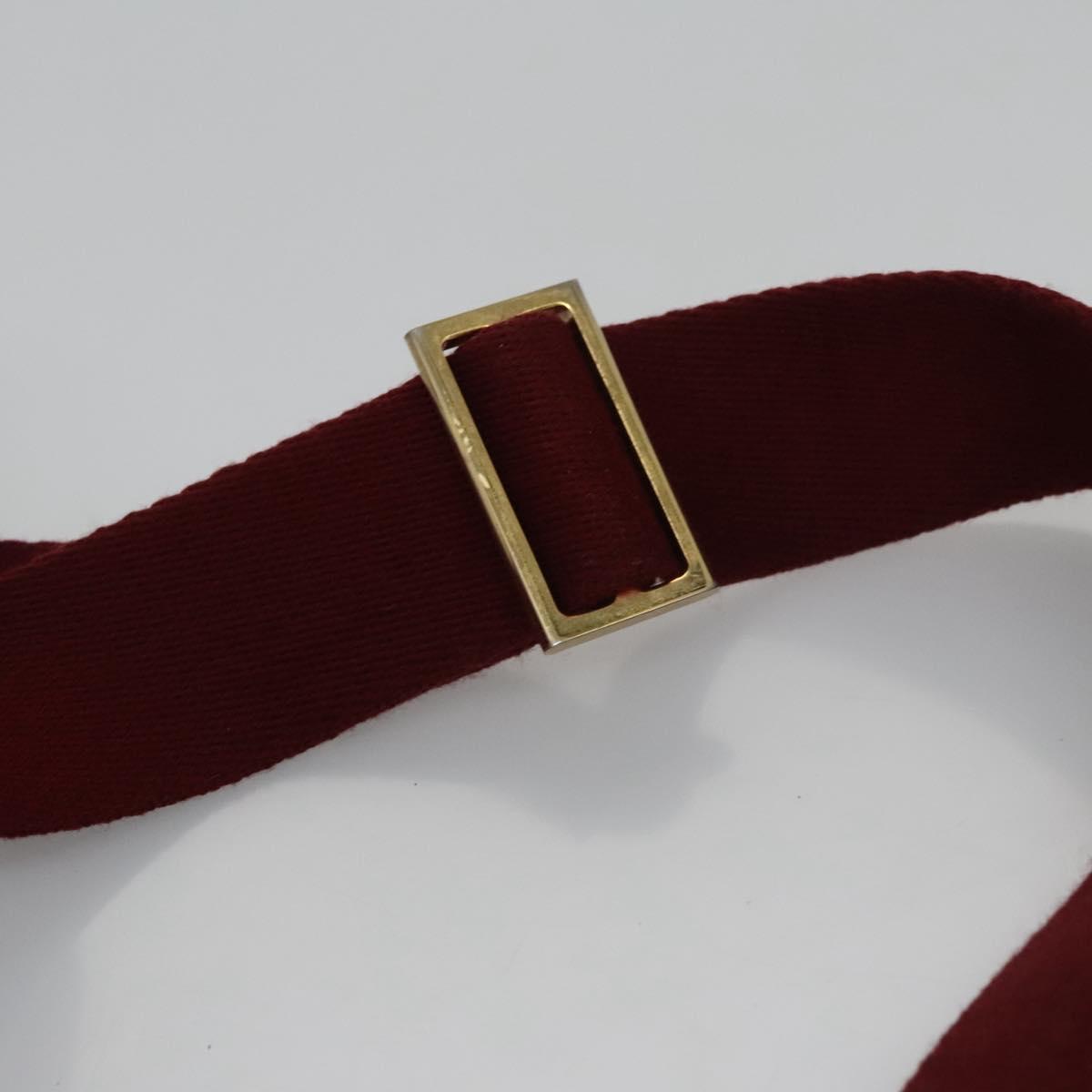 BURBERRY Nova Check Shoulder Bag Canvas Beige Red Auth 112999