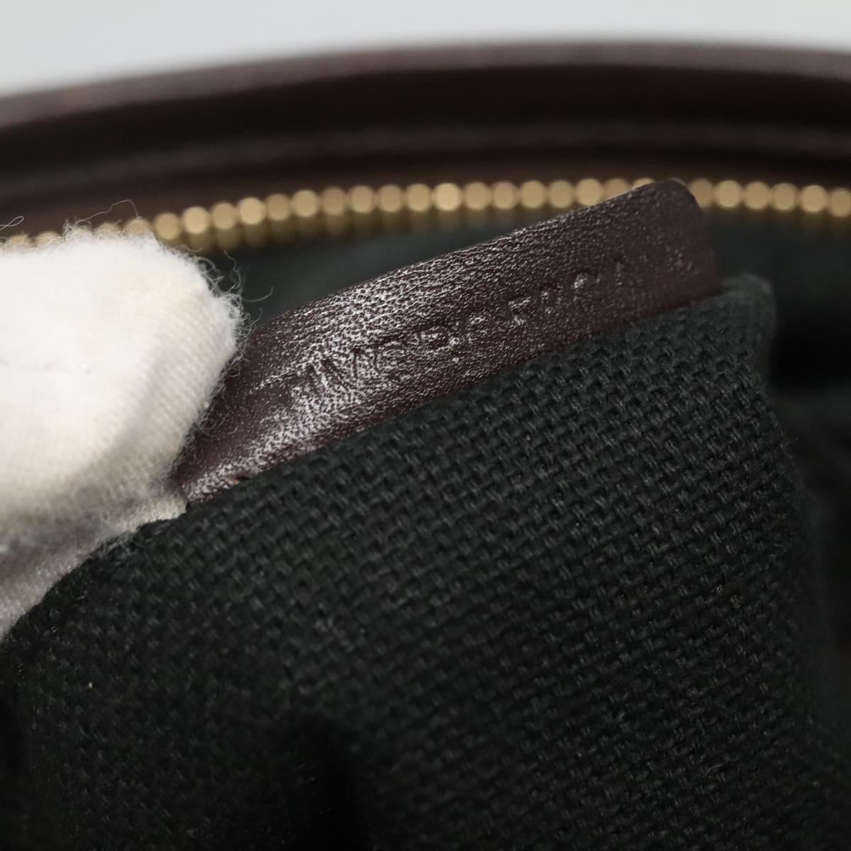 BURBERRY Nova Check Shoulder Bag PVC Leather Beige Auth 113037