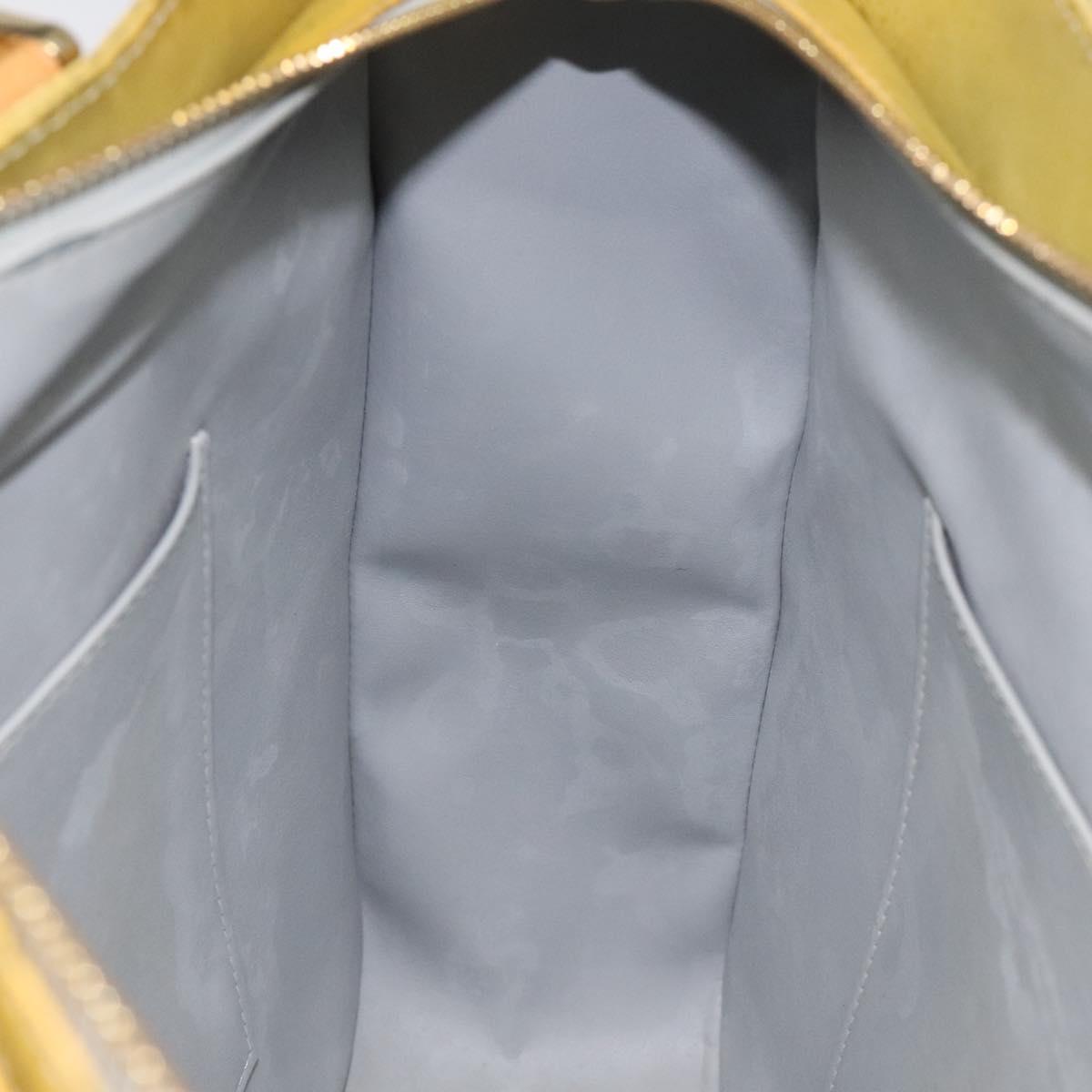 LOUIS VUITTON Monogram Vernis Columbus Tote Bag Gris M91028 LV Auth 113074