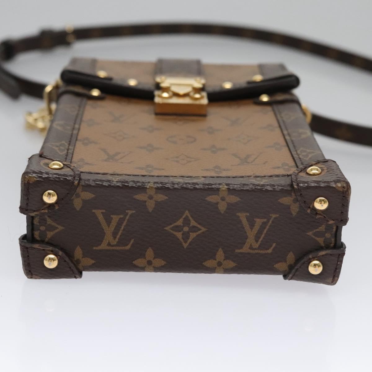 LOUIS VUITTON Reverse Pochette Trunk Vertical Shoulder Bag M67873 Auth 113104A