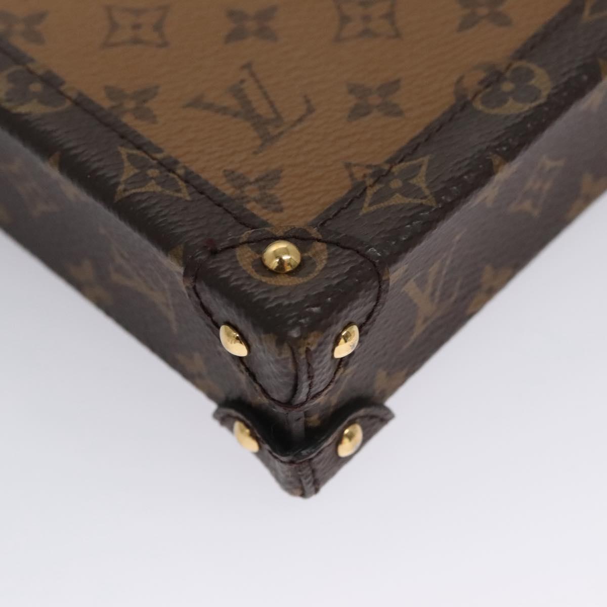 LOUIS VUITTON Reverse Pochette Trunk Vertical Shoulder Bag M67873 Auth 113104A