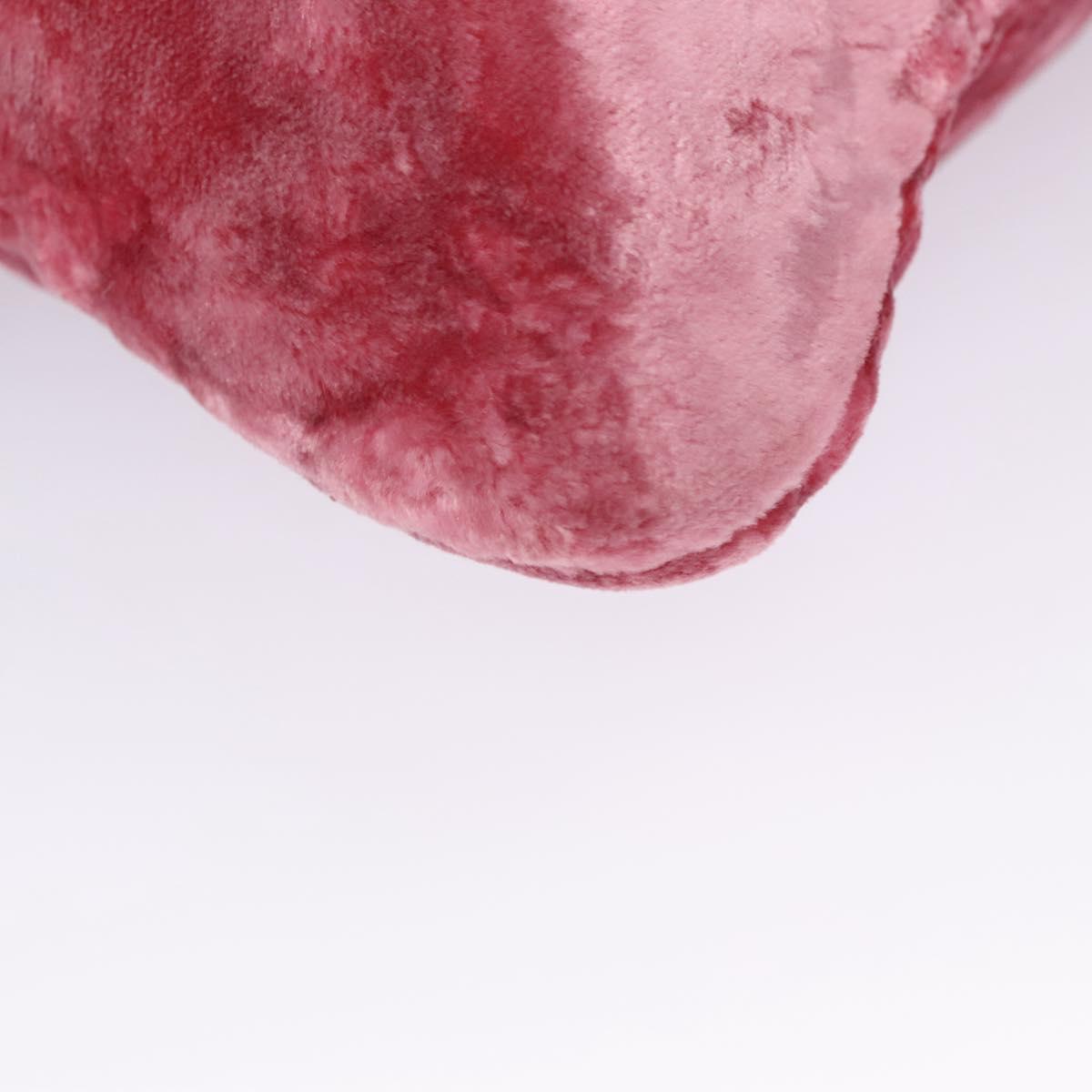 Miu Miu Pouch Velor Pink Auth 113113V