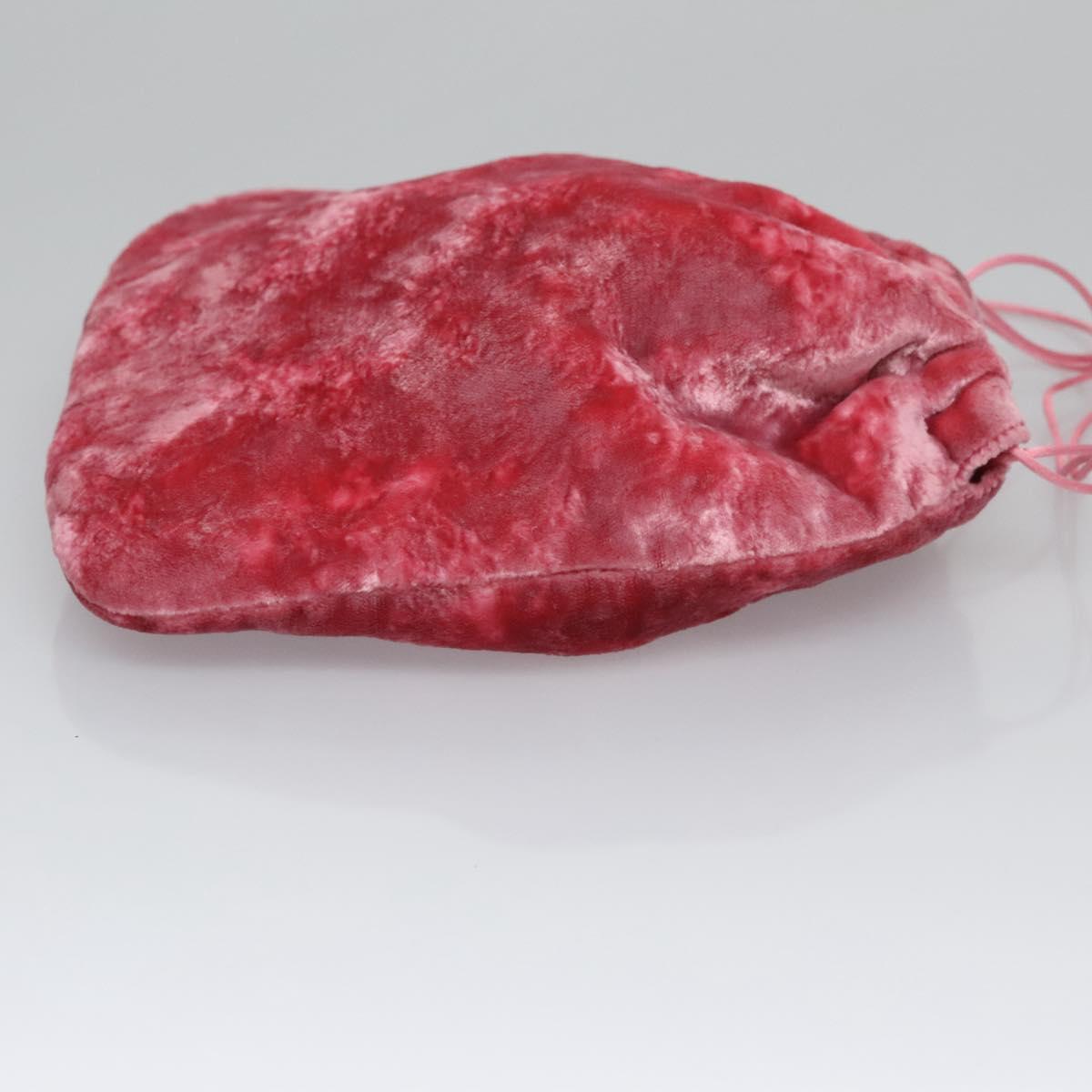 Miu Miu Pouch Velor Pink Auth 113113V