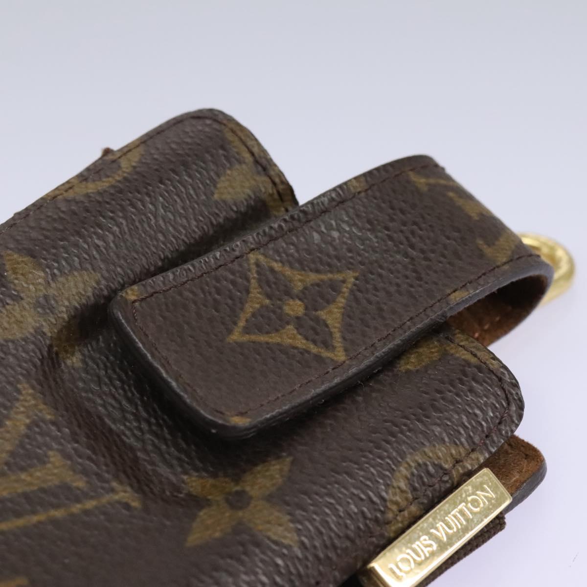 LOUIS VUITTON Monogram Etui Telephone International Cell Case M63064 Auth 113123