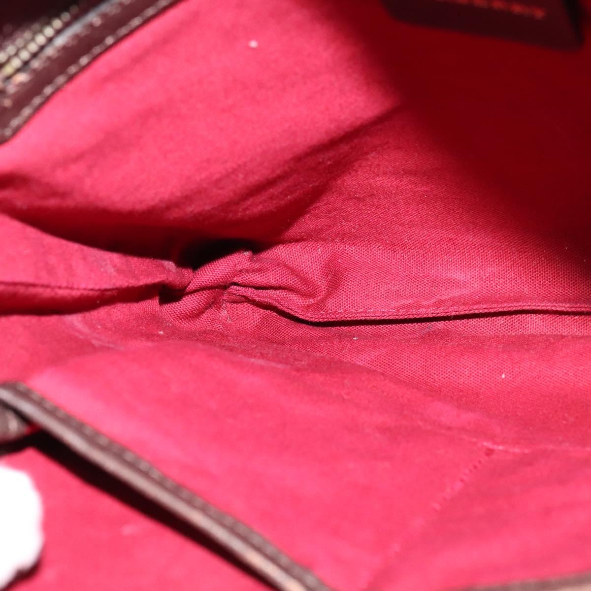 BURBERRY Nova Check Shoulder Bag Canvas Beige Auth 113146