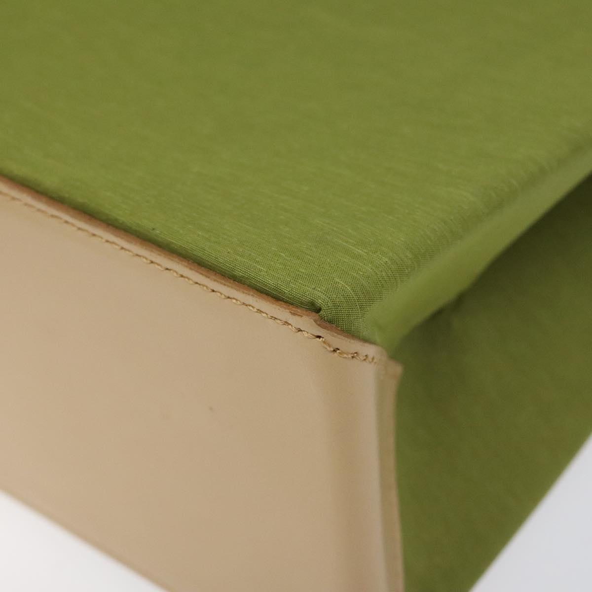 BURBERRY Nova Check Shoulder Bag Canvas Green Auth 113160