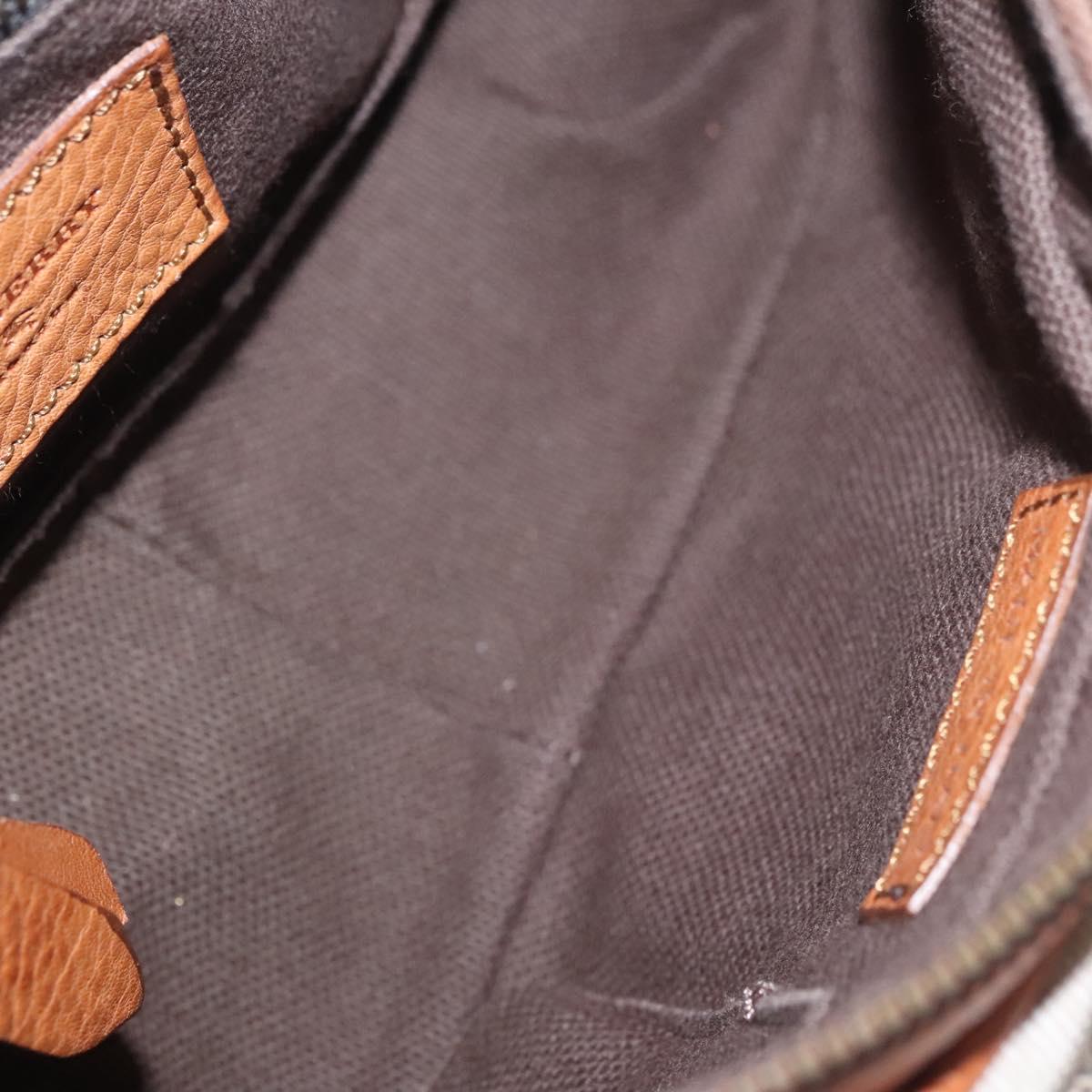 BURBERRY Nova Check Shoulder Bag Canvas Beige Brown Auth 113178