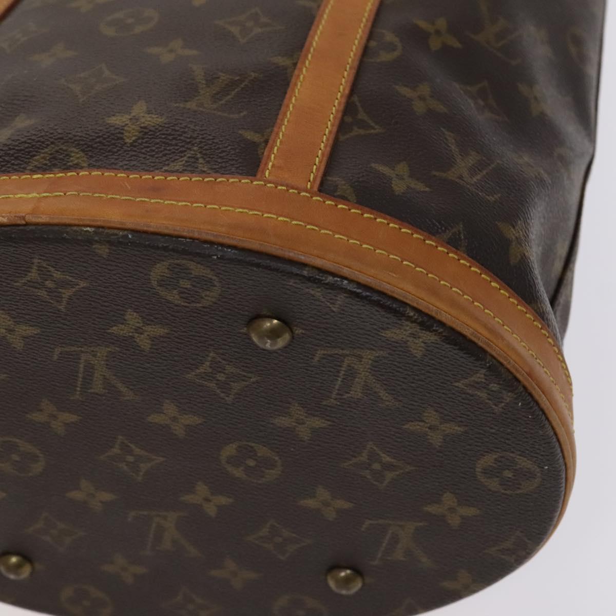 LOUIS VUITTON Monogram Bucket GM Shoulder Bag M42236 LV Auth 113189