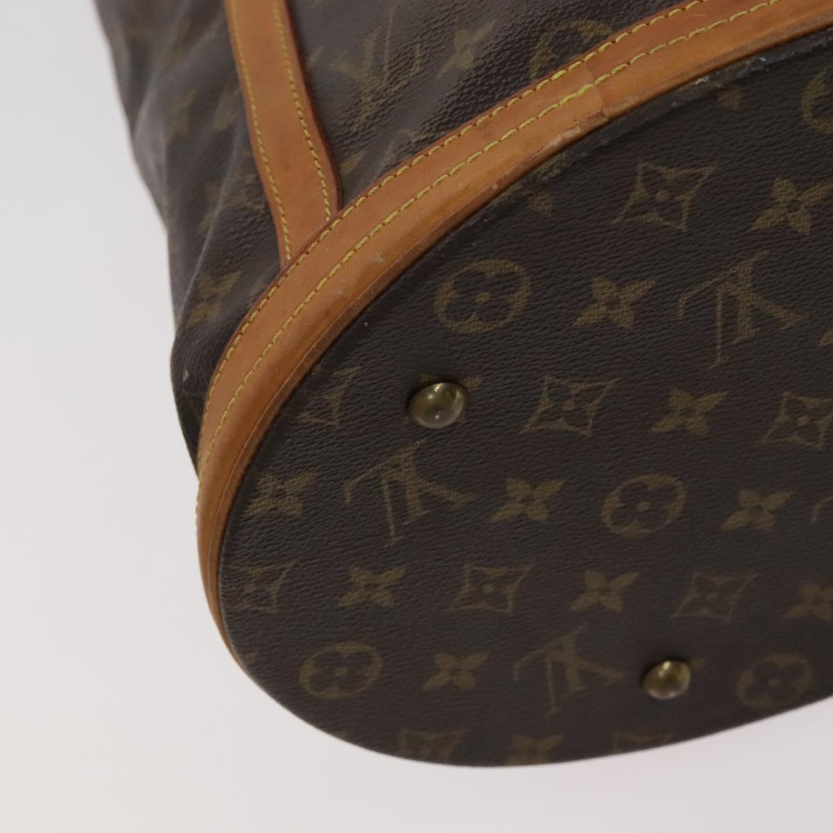 LOUIS VUITTON Monogram Bucket GM Shoulder Bag M42236 LV Auth 113189