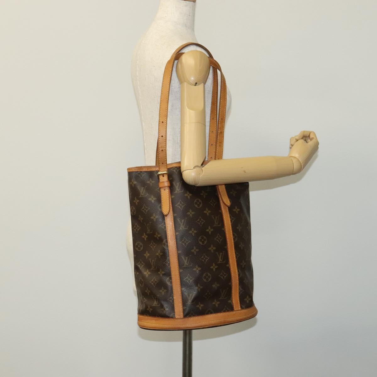 LOUIS VUITTON Monogram Bucket GM Shoulder Bag M42236 LV Auth 113189