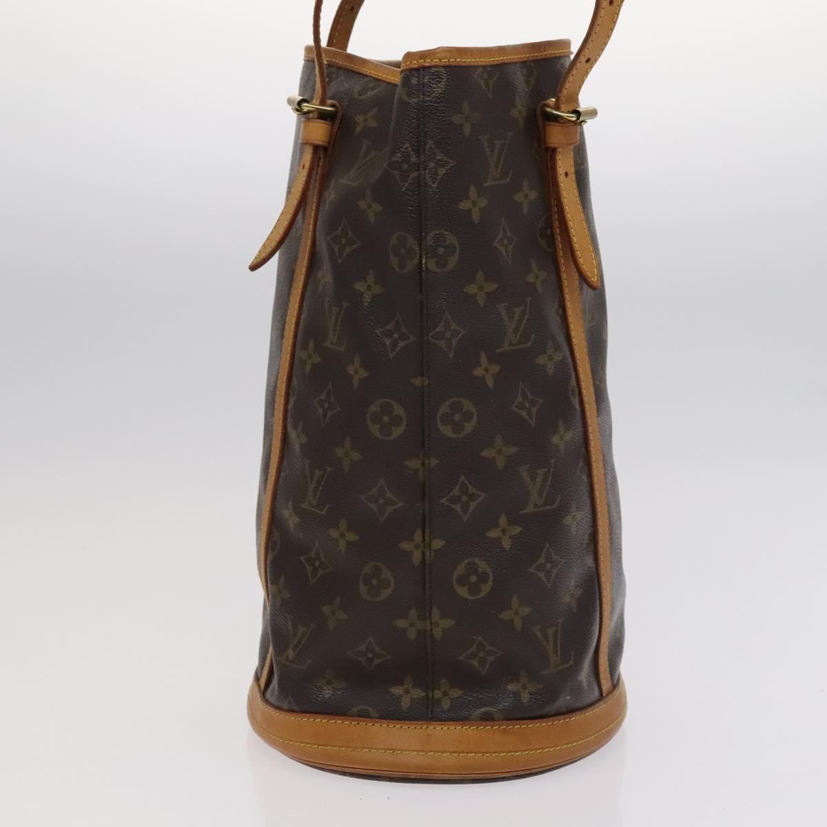 LOUIS VUITTON Monogram Bucket GM Shoulder Bag M42236 LV Auth 113189