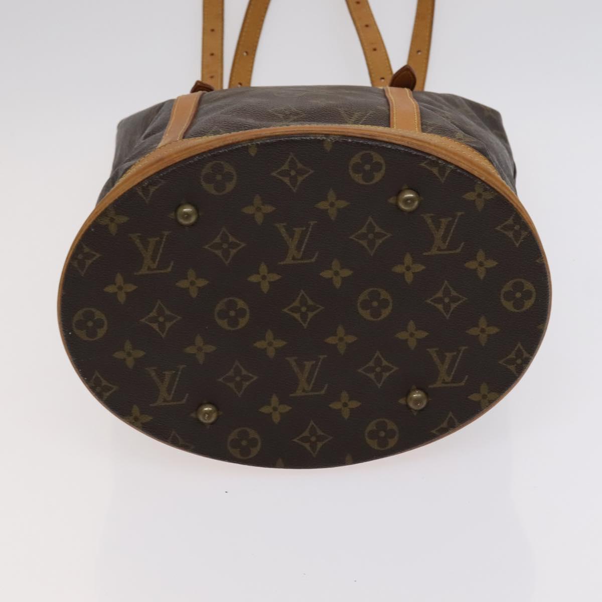 LOUIS VUITTON Monogram Bucket GM Shoulder Bag M42236 LV Auth 113189