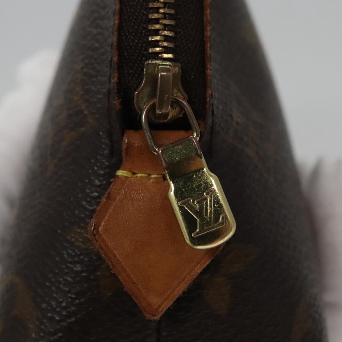 LOUIS VUITTON Monogram Pochette Cosmetic PM Cosmetic Pouch M47515 LV Auth 113199