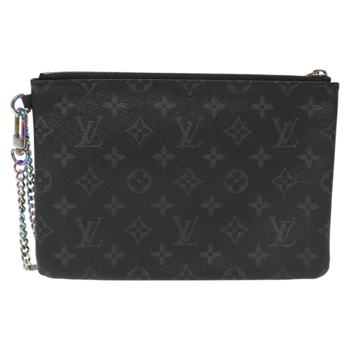 LOUIS VUITTON Monogram Eclipse Fragment iPhone Case M64449 LV Auth 113202