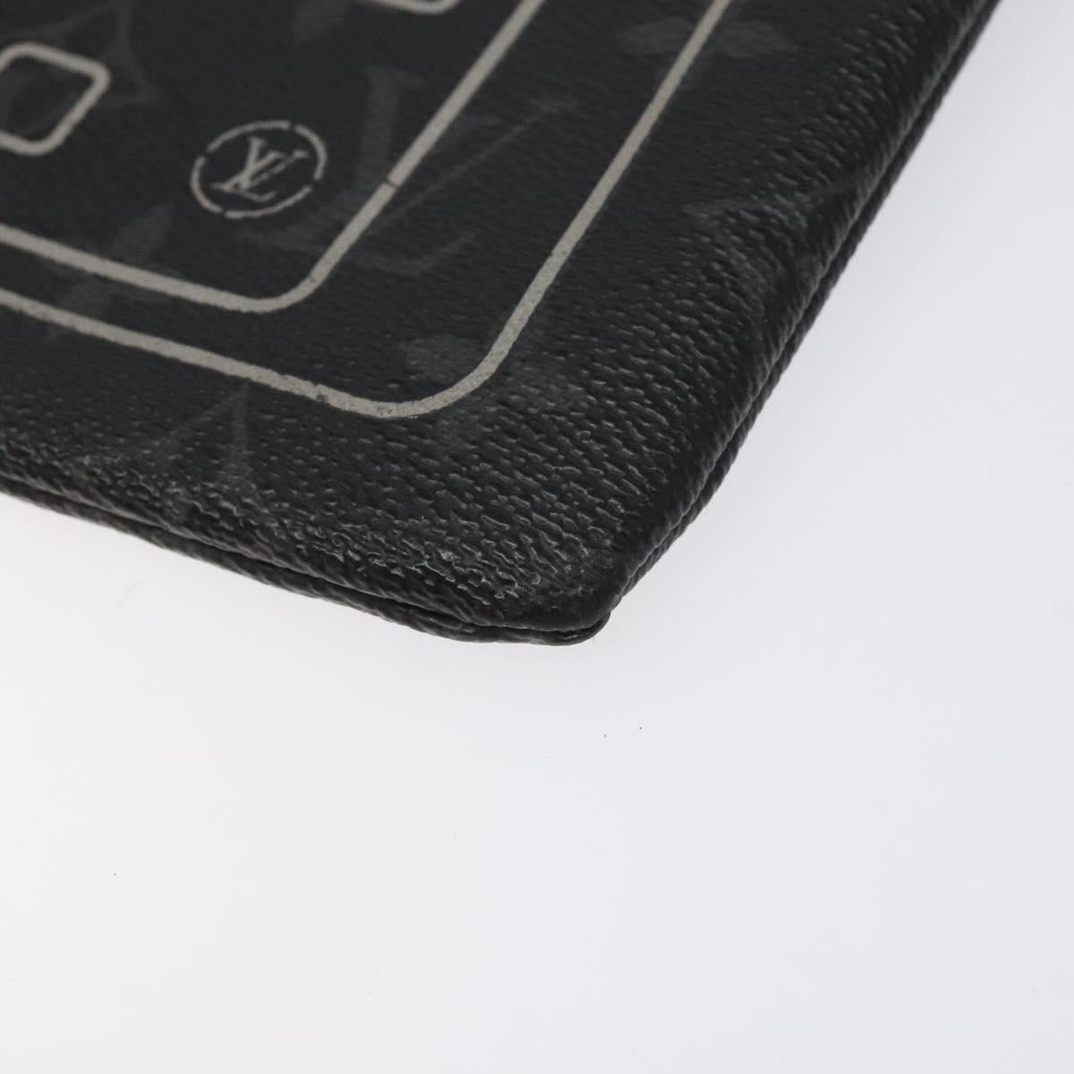 LOUIS VUITTON Monogram Eclipse Fragment iPhone Case M64449 LV Auth 113202