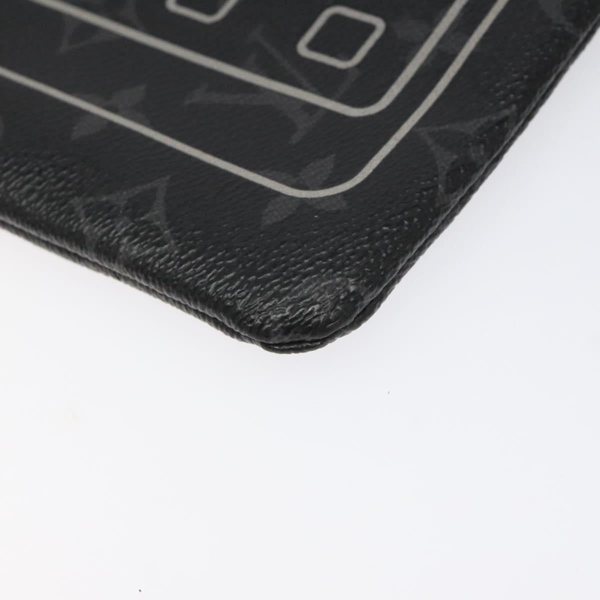 LOUIS VUITTON Monogram Eclipse Fragment iPhone Case M64449 LV Auth 113202