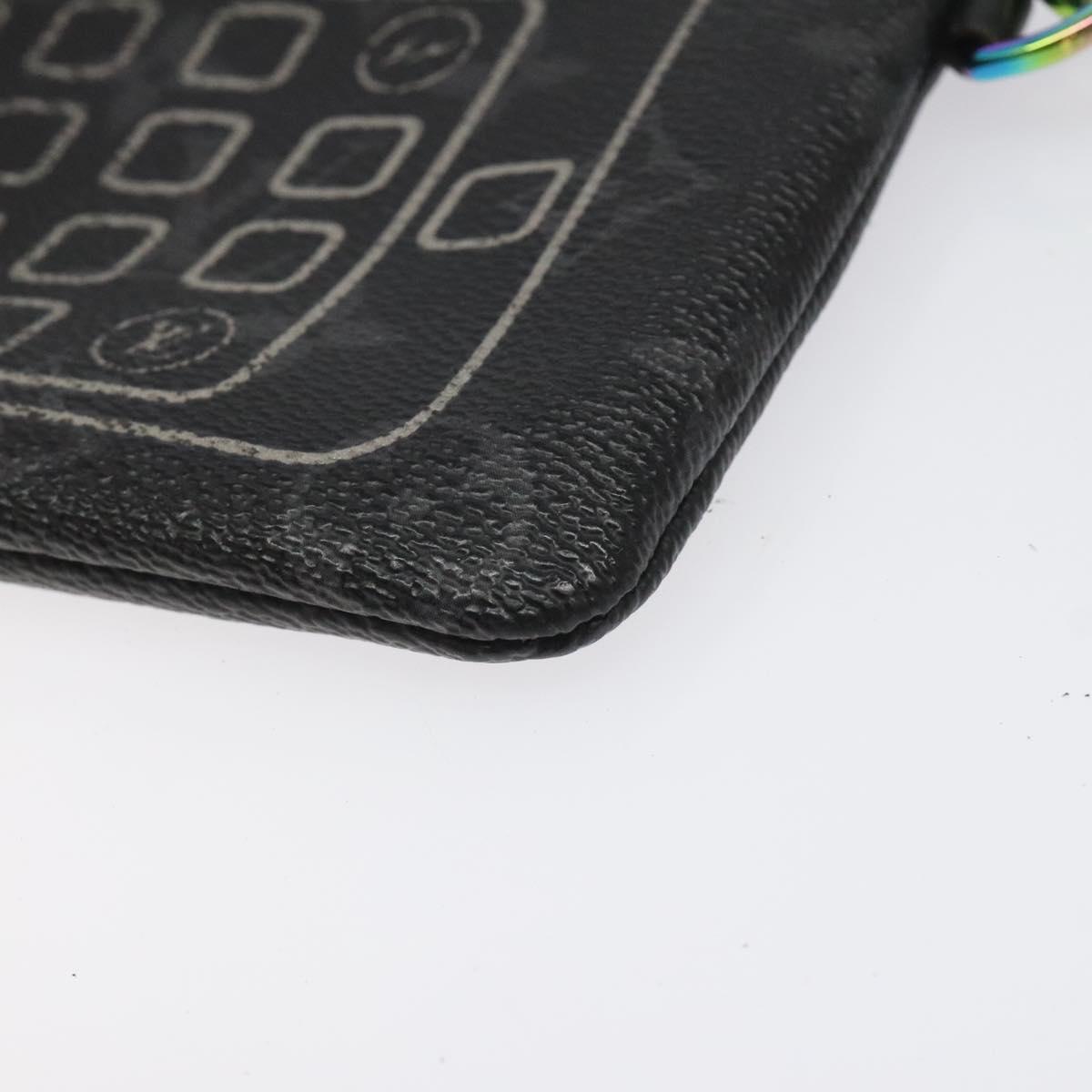 LOUIS VUITTON Monogram Eclipse Fragment iPhone Case M64433 LV Auth 113203