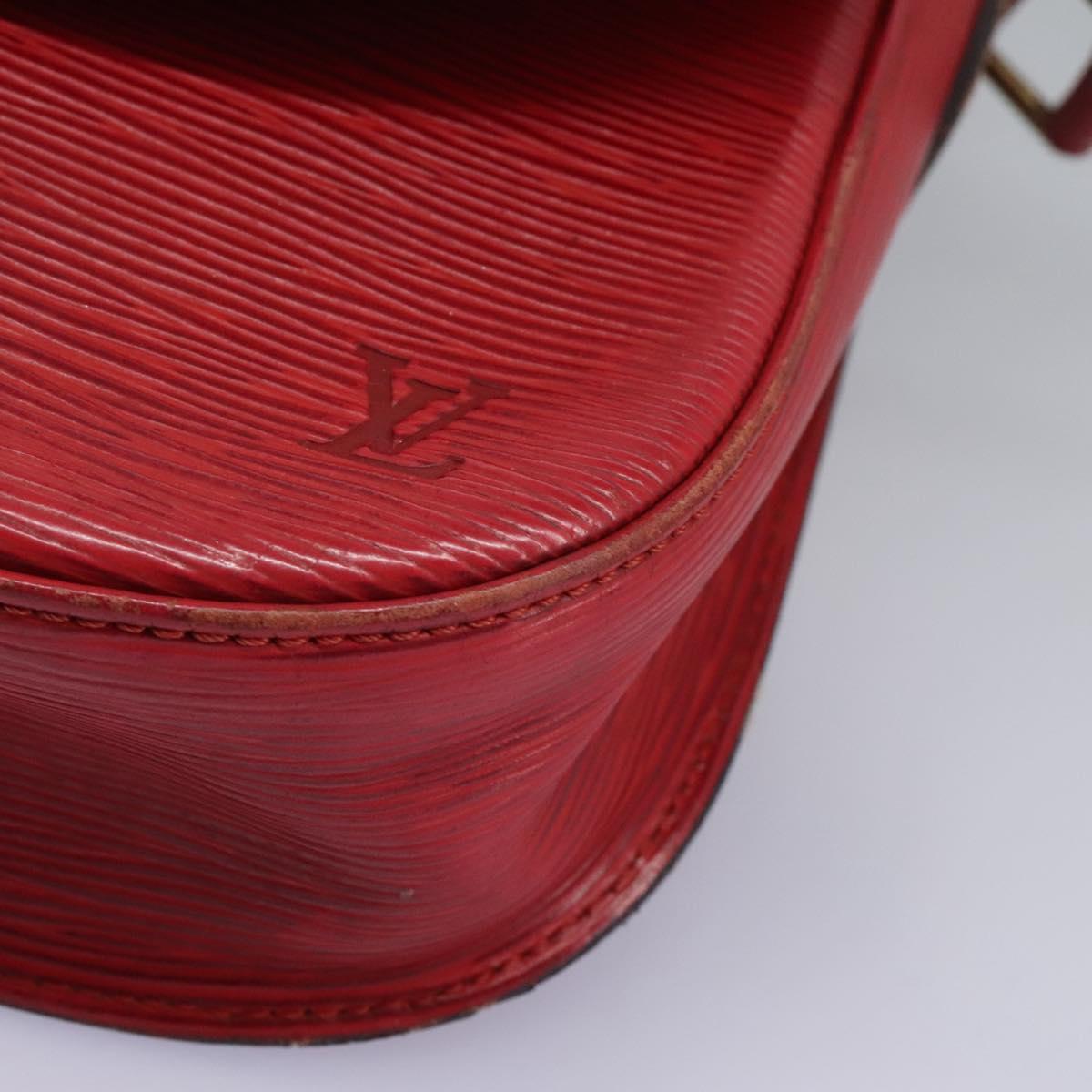 LOUIS VUITTON Epi Saint Cloud GM Shoulder Bag Red M52197 LV Auth 113258