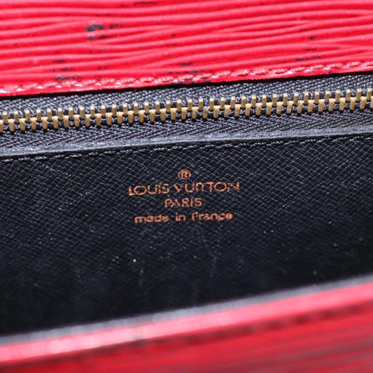 LOUIS VUITTON Epi Saint Cloud GM Shoulder Bag Red M52197 LV Auth 113258