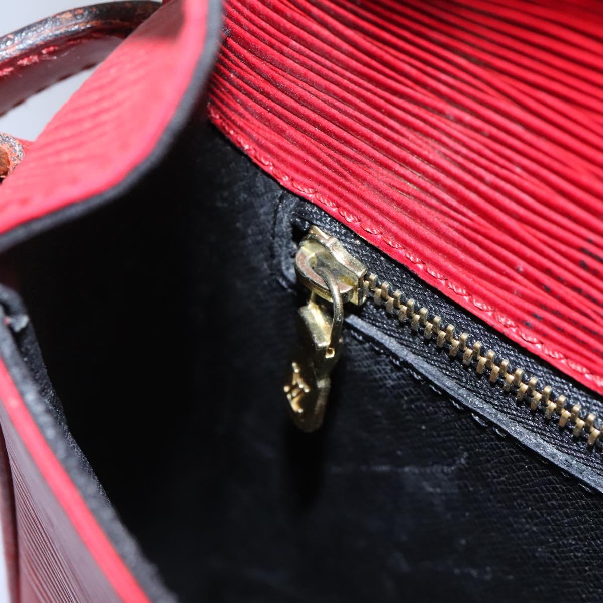 LOUIS VUITTON Epi Saint Cloud GM Shoulder Bag Red M52197 LV Auth 113258