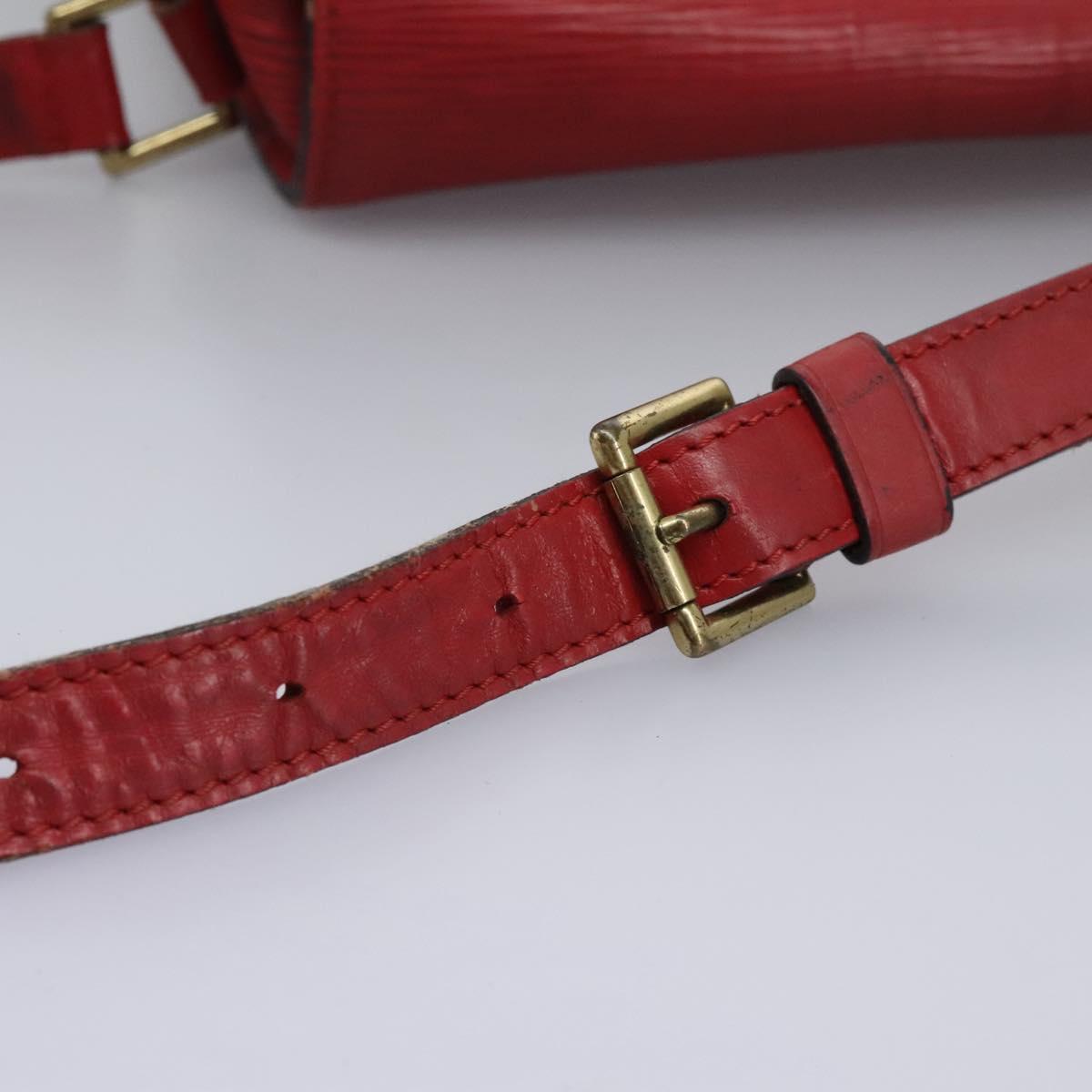 LOUIS VUITTON Epi Saint Cloud GM Shoulder Bag Red M52197 LV Auth 113258