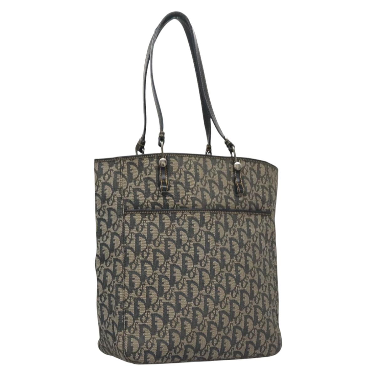 Christian Dior Trotter Canvas Tote Bag Navy Auth 113267