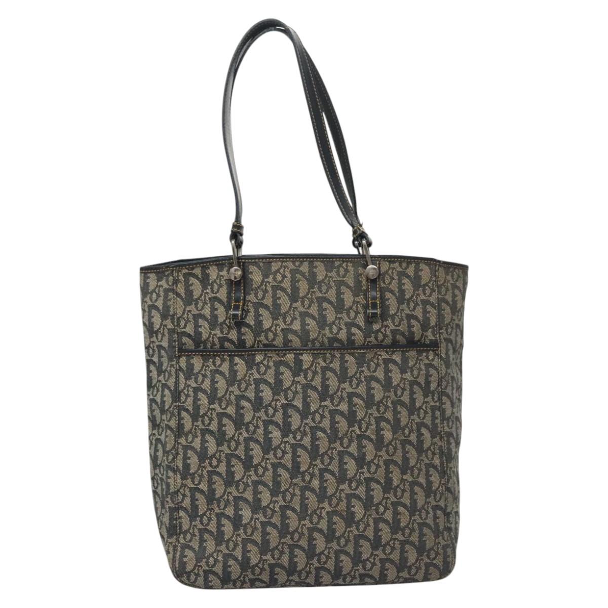 Christian Dior Trotter Canvas Tote Bag Navy Auth 113267