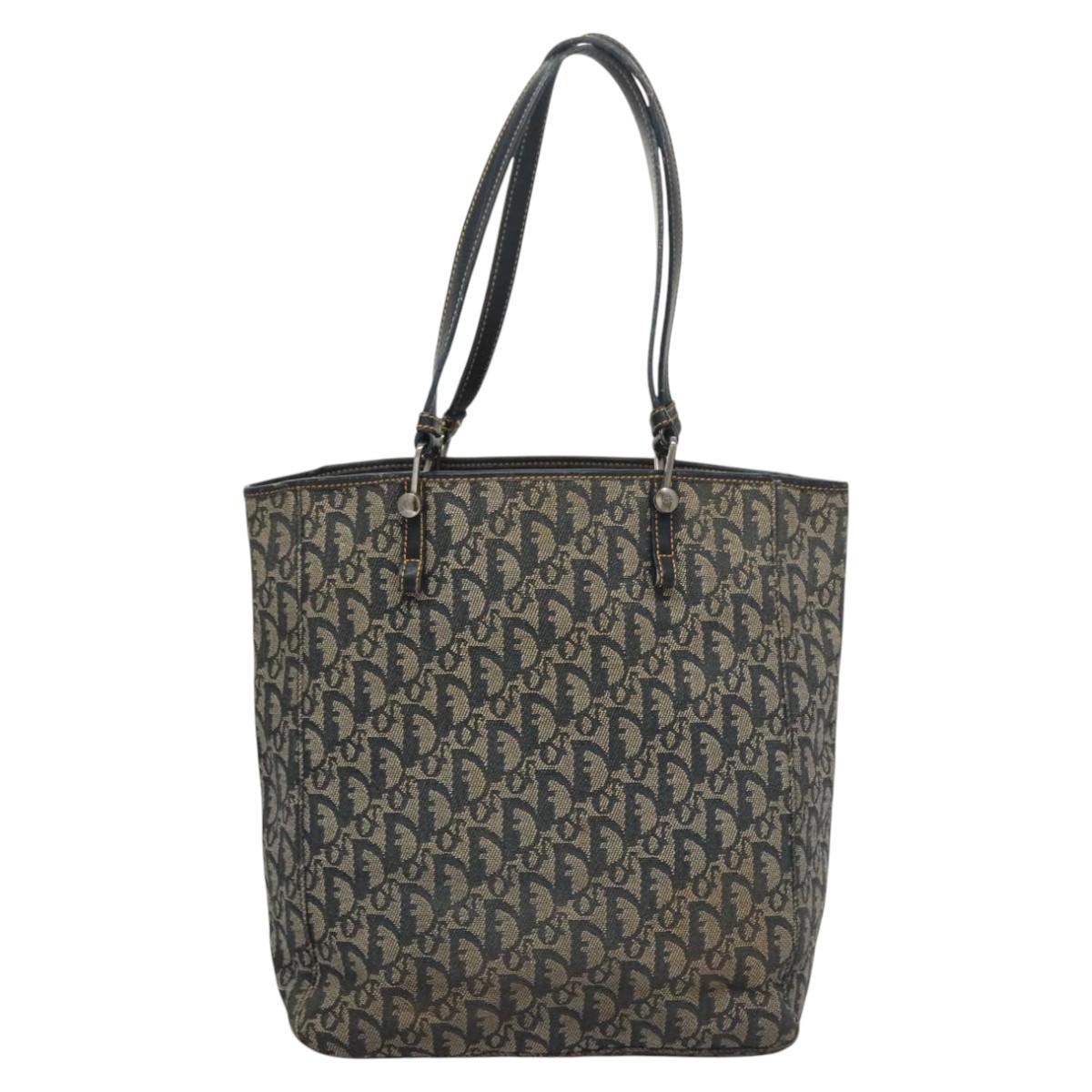 Christian Dior Trotter Canvas Tote Bag Navy Auth 113267