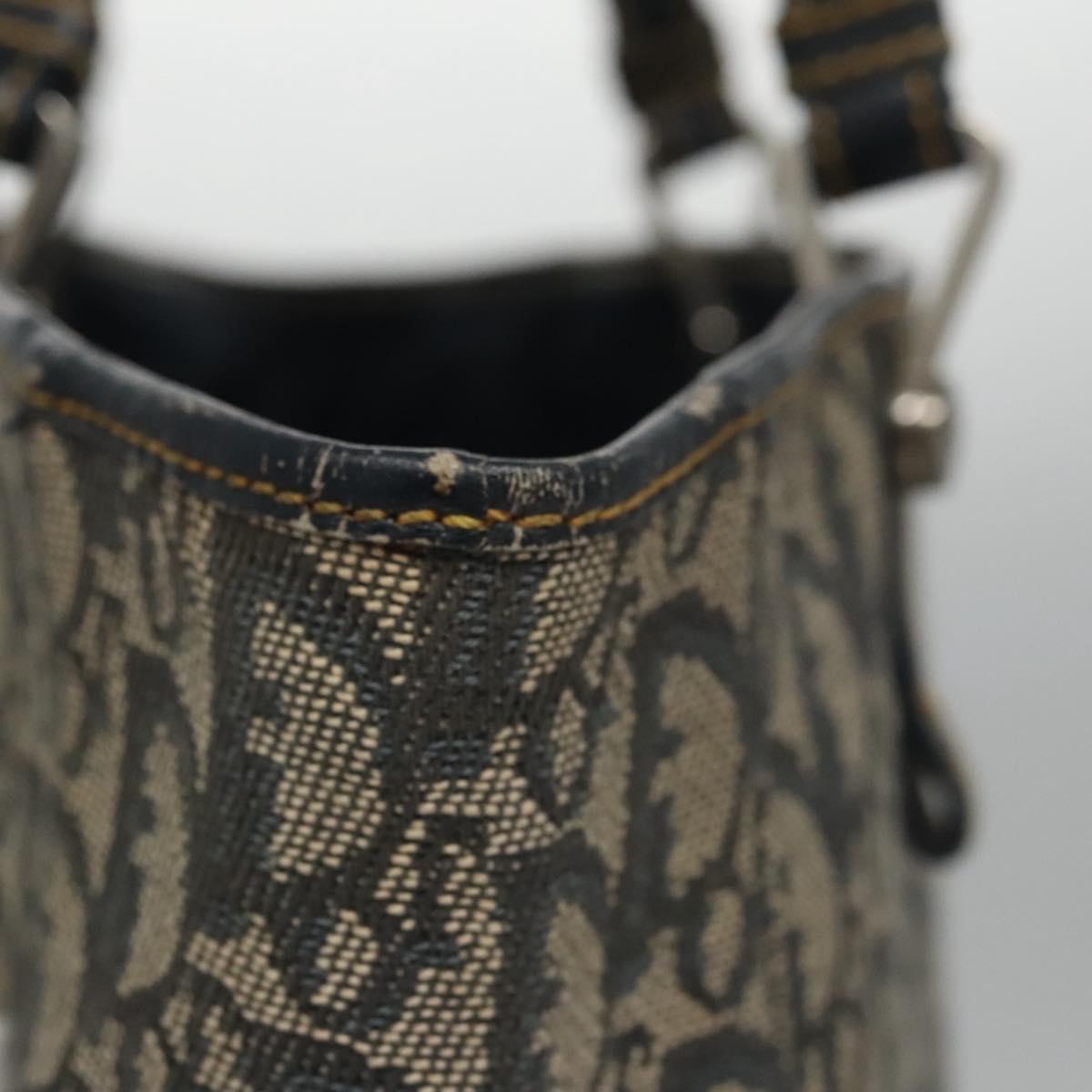 Christian Dior Trotter Canvas Tote Bag Navy Auth 113267